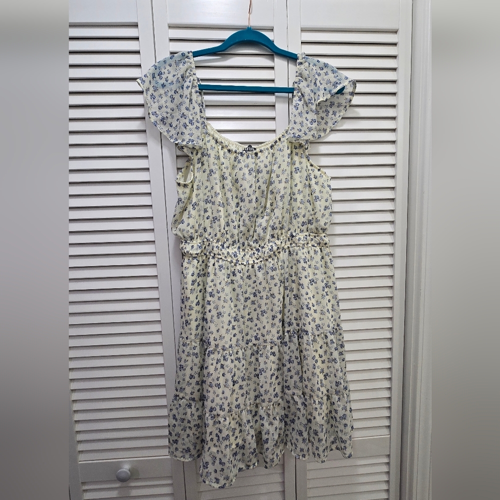 ARULA Blue Floral Dress